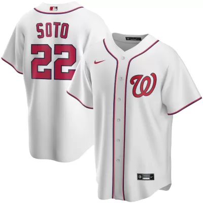 Men Washington Nationals Home White MLB Jersey - uafactory