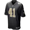 Men New Orleans Saints Kamara #41 Black Game Jersey - uafactory