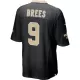 Men New Orleans Saints Brees #9 Black Game Jersey - uafactory