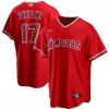 Men Los Angeles Angels Red Alternate MLB Jersey - uafactory