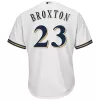 Men Milwaukee Brewers Home White MLB Jersey - uafactory