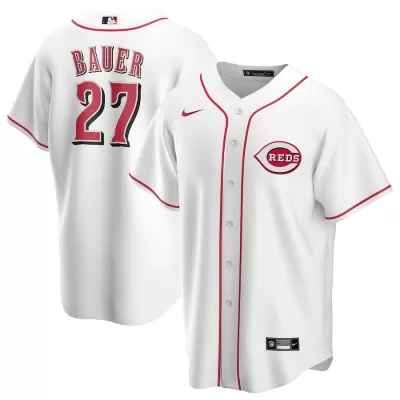 Men Cincinnati Reds Home White MLB Jersey - uafactory