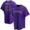 Men Colorado Rockies Purple Alternate MLB Jersey - uafactory