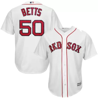 Men Boston Red Sox White MLB Jersey - uafactory