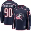 Men Columbus Blue Jackets Merzlikins #90 NHL Jersey - uafactory