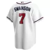 Men Atlanta Braves Home White MLB Jersey - uafactory