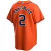 Men Houston Astros Orange Alternate MLB Jersey - uafactory