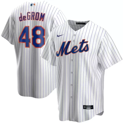 Men New York Mets Home White MLB Jersey - uafactory