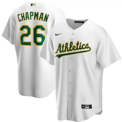 Men Oakland Athletics Home White MLB Jersey - uafactory