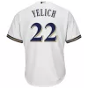 Men Milwaukee Brewers White MLB Jersey - uafactory