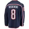 Men Columbus Blue Jackets Werenski #8 NHL Jersey - uafactory