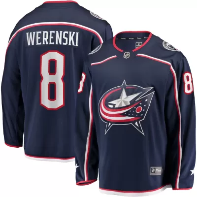 Men Columbus Blue Jackets Werenski #8 NHL Jersey - uafactory