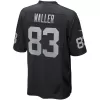 Men Las Vegas Raiders Waller #83 Black Game Jersey - uafactory