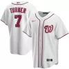 Men Washington Nationals Home White MLB Jersey - uafactory