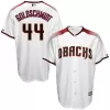 Men Arizona Diamondbacks Goldschmidt Majestic Big & Tall Official Cool Base Player Jersey - White/Sedona Red MLB Jersey - uafactory