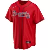 Men Atlanta Braves Red Alternate MLB Jersey - uafactory