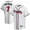 Men Atlanta Braves Home White MLB Jersey - uafactory