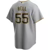 Men Pittsburgh Pirates Home Gray MLB Jersey - uafactory