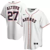 Men Houston Astros Home White MLB Jersey - uafactory