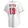 Men Cincinnati Reds Home White MLB Jersey - uafactory