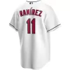 Men Cleveland Indians Home White MLB Jersey - uafactory