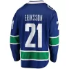 Men Vancouver Canucks Eriksson #21 2019/20 NHL Jersey - uafactory