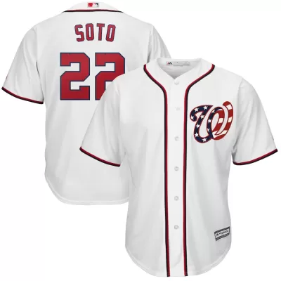 Men Washington Nationals White Alternate MLB Jersey - uafactory