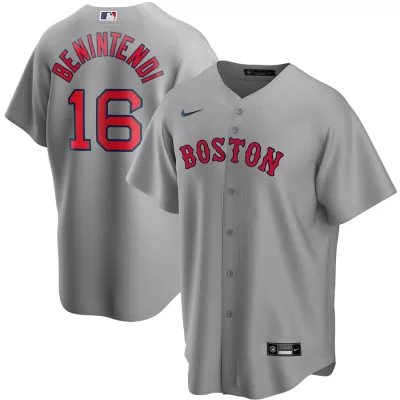 Men Boston Red Sox Gray MLB Jersey - uafactory