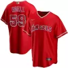 Men Los Angeles Angels Red Alternate MLB Jersey - uafactory