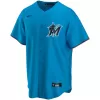 Men Miami Marlins Blue Alternate MLB Jersey - uafactory