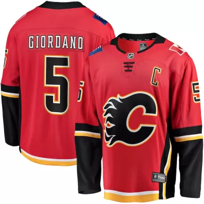 Men Calgary Flames Giordano #5 NHL Jersey - uafactory