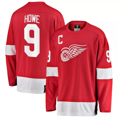 Men Detroit Red Wings Howe #9 NHL Jersey - uafactory