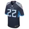 Men Tennessee Titans Henry #22 Navy Game Jersey - uafactory