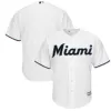 Men Miami Marlins Home White MLB Jersey - uafactory