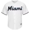 Men Miami Marlins Home White MLB Jersey - uafactory