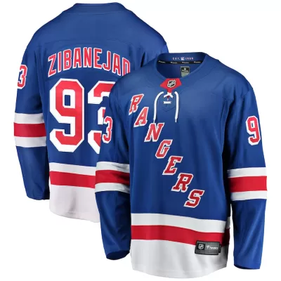 Men New York Rangers Zibanejad #93 NHL Jersey - uafactory