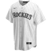 Men Colorado Rockies Home White MLB Jersey - uafactory