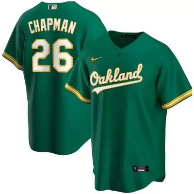 Men Oakland Athletics Green Alternate MLB Jersey - uafactory