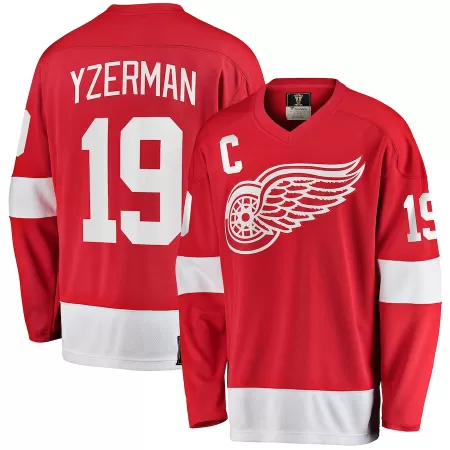 Men Detroit Red Wings Yzerman #19 NHL Jersey - uafactory