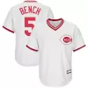 Men Cincinnati Reds Home White MLB Jersey - uafactory