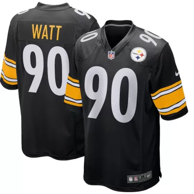 Men Pittsburgh Steelers Watt #90 Black Game Jersey - uafactory