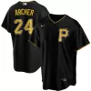 Men Pittsburgh Pirates Black Alternate MLB Jersey - uafactory