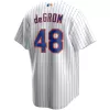 Men New York Mets Home White MLB Jersey - uafactory