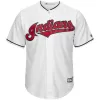 Men Cleveland Indians Home White MLB Jersey - uafactory