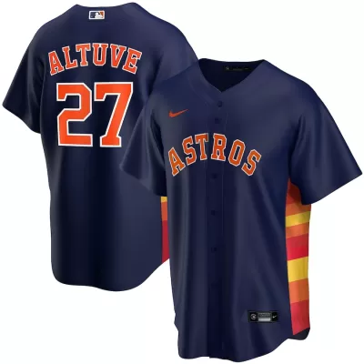 Men Houston Astros Navy Alternate MLB Jersey - uafactory