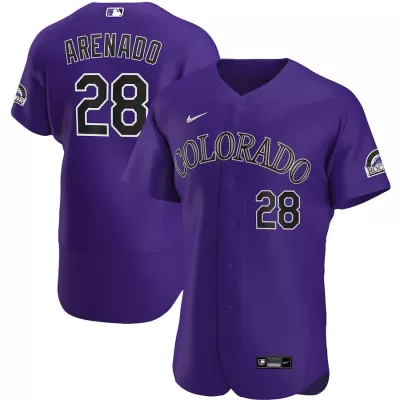 Men Colorado Rockies Purple Alternate MLB Jersey - uafactory