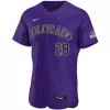 Men Colorado Rockies Purple Alternate MLB Jersey - uafactory