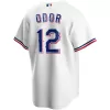 Men Texas Rangers Home White MLB Jersey - uafactory