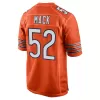 Men Chicago Bears Khalil Mack #52 Orange Game Jersey - uafactory