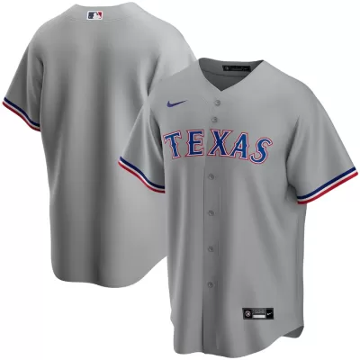 Men Texas Rangers Gray MLB Jersey - uafactory